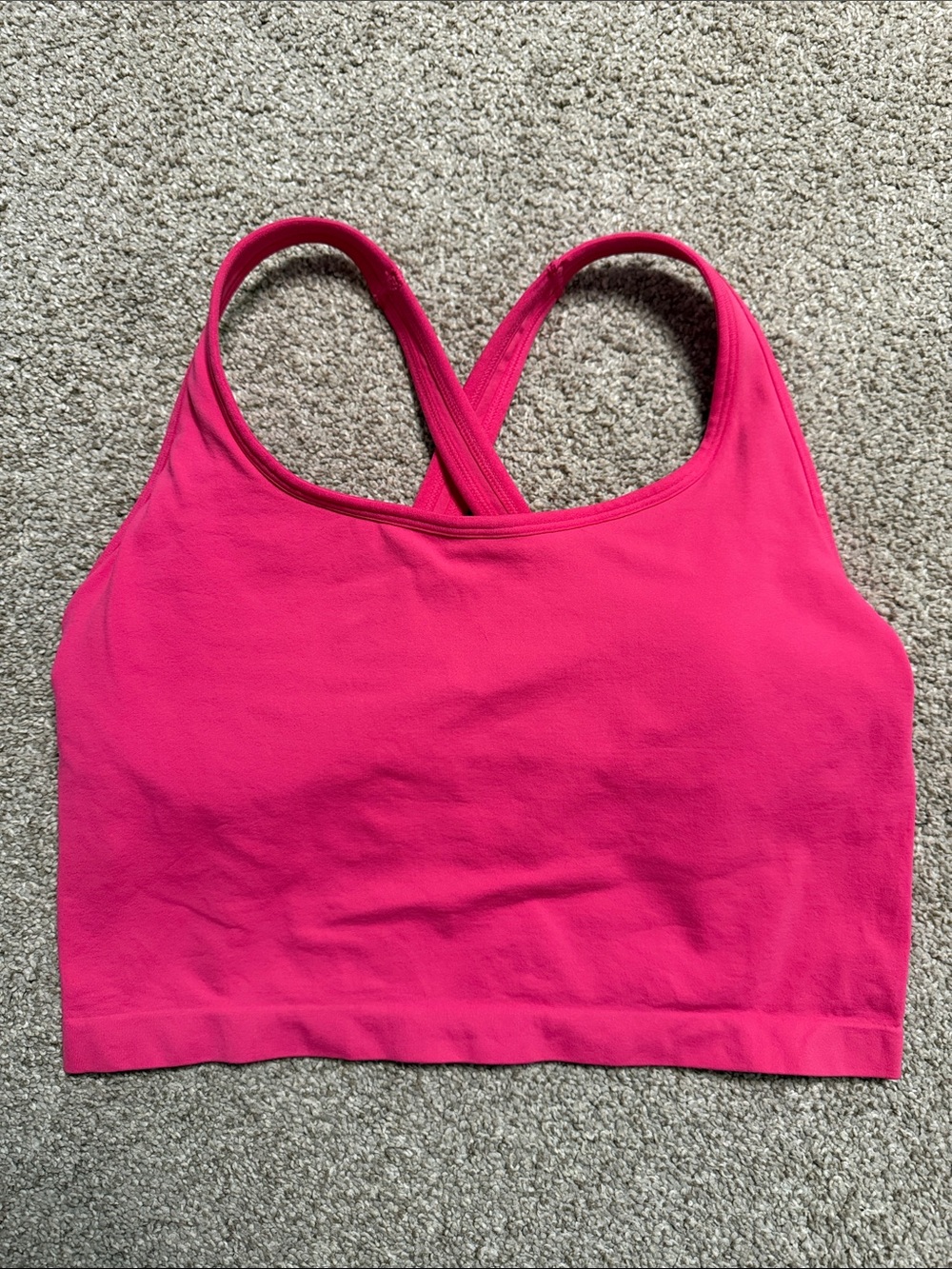 Fabletics Seamless Built-In Tank — Pink Crush